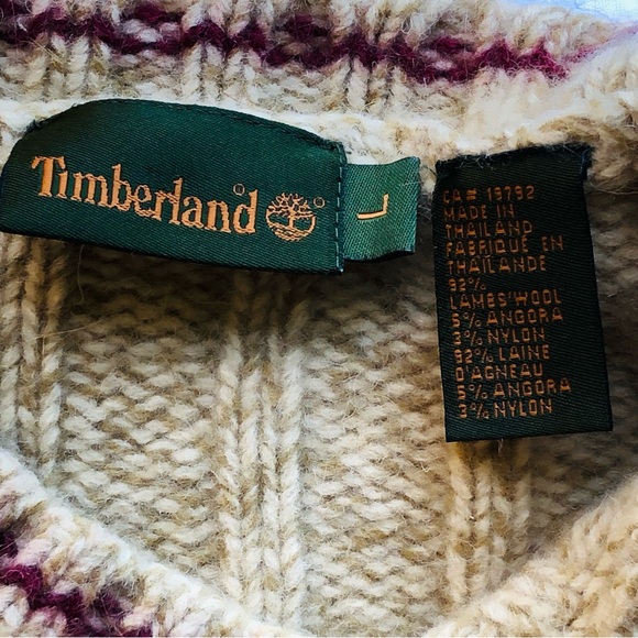Timberland Y2K Lambswool Angora Jumper Sweater Mens Lg Gorpcore Trail Outdoor - Picture 2 of 5